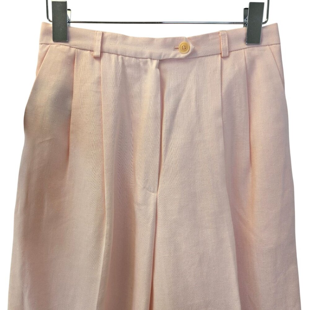 NWT Talbots Linen Blend High Rise Pleat Front Shorts Size 6 Petite - Picture 6 of 6